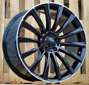R16x7  5X112  ET  45  66.6  B1048  (XFA25)  Black+Polished Lip (BLPL)  For MER  (R)  ((AKC 65 Eur)) (1 foto / 1)