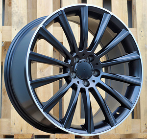 R18x8.5  5X112  ET  35  66.6  B1048  Black Half Matt+Polished Lip (BLHMPL)  For MER  (Z1) (1 foto / 1)