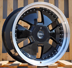 R20x9  5X112  ET  30  66.6  AT674  (LU1831)  Black+Polished Lip (BLPL)  For MER  (K3)  (MONOBLOCK Style Rear+Front) (1 foto / 1)