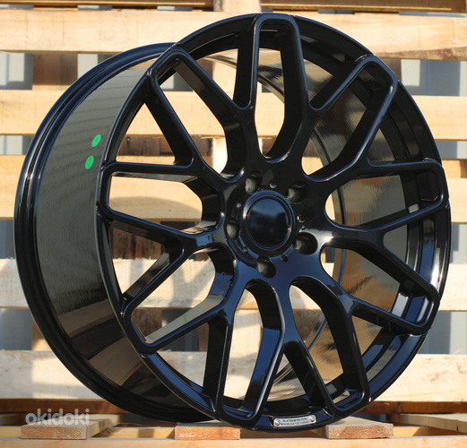 R20x9.5  5X112  ET  35  66.5  AT967  (IN0186)  Black (BL)  For MER  (P1)  (BRABUS Style Rear+Front)