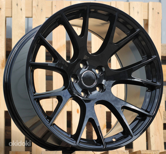 R20x10.5  5X115  ET  25  71.5  A8872  (BY1523)  Black (BL)  For DODGE  (Z1)  (Rear+Front)