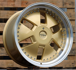 R20x11  5X112  ET  32  66.6  AT674  (LU1831)  Gold+Polished (YP)  For MER  (K3)  (MONOBLOCK Style Rear+Front) (1 foto / 1)