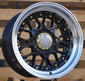 R16x9  8X100/114  ET  ET10  73.1  A8078  (HX025)  Black+Polished Lip (BLPL)  For HAXER  (K3)  (Rear+Front (AKC 65 Eur)) (1 foto / 1)