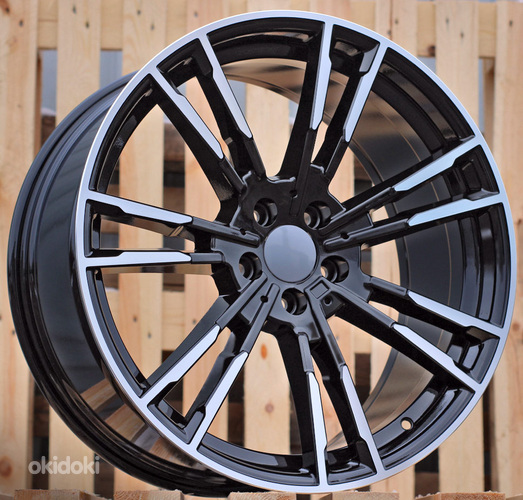 R19x9.5  5X120  ET  38  72.6  A7065  (IN7050)  Black Polished (MB)  For BMW  (K7)  (Rear+Front)