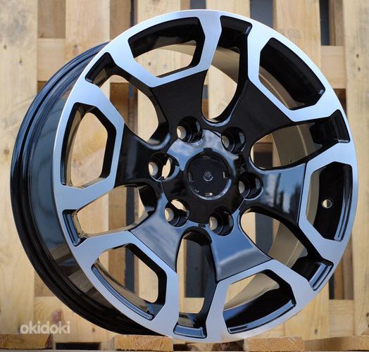 R17x7.5  6X139.7  ET  25  106.1  A6216  (BYD1841)  Black Polished (MB)  For 4X4  (Z1)  (TOYOTA)