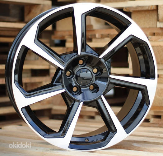 R18x8  5X100  ET  42  57.1  A7052  Black Polished (MB)  For AUD  (P)
