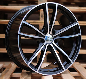 R19x8  5X120  ET  36  72.6  A5588  (BK5495)  Black Polished (MB)  For BMW  (P)  (Rear+Front) (1 foto / 1)