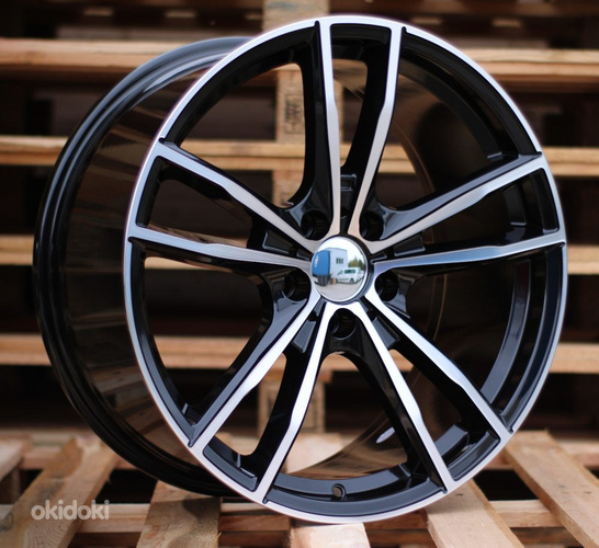 R19x8  5X120  ET  36  72.6  A5588  (BK5495)  Black Polished (MB)  For BMW  (P)  (Rear+Front)
