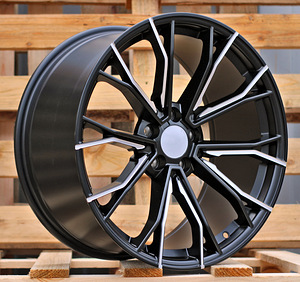 R19x8.5  5X120  ET  33  72.6  A5385  (XFE290)  Black Half Matt (BLHM)  For BMW  (P1)  ((REAR+FRONT)) (1 foto / 1)