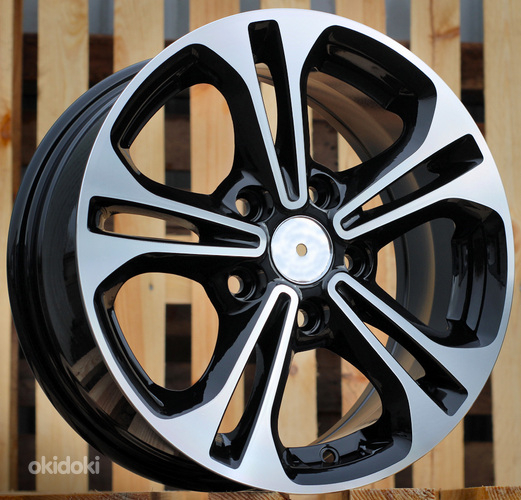 R15x6.5  5X114.3  ET  45  67.1  A5208  Black Polished (MB)  For HYUND  (P)