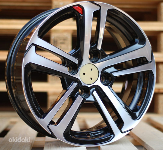 R15x6.5  4X108  ET  20  65.1  A5017  (BK5447)  Black Polished (MB)  For CITRO  (R+Z7)