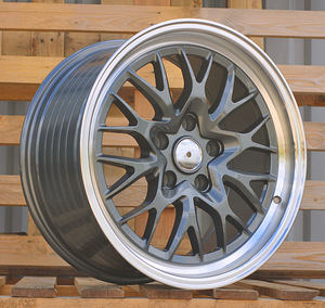 R18x8  5X120  ET  20  74.1  A1408  Gun Metal+Polished Lip (GMPL)  For RACIN  (P)  (HRE Performance Style (Front+Rear)) (1 foto / 1)