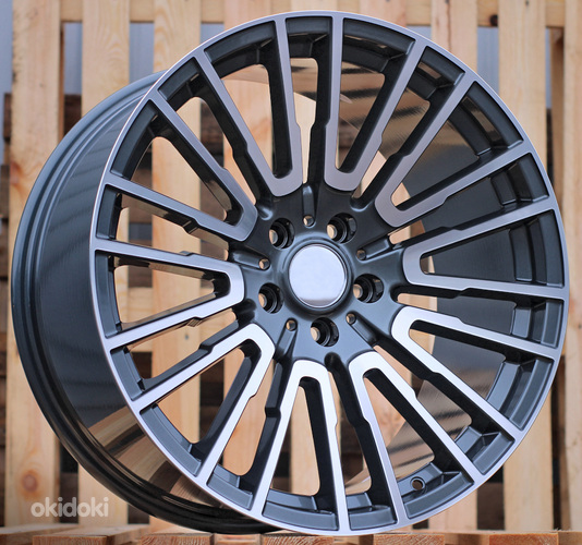 R20x8.5  5X112  ET  25  66.6  A1242  Grey Polished+Powder Coating (MGPC)  For BMW  (P)  (Rear+Front)