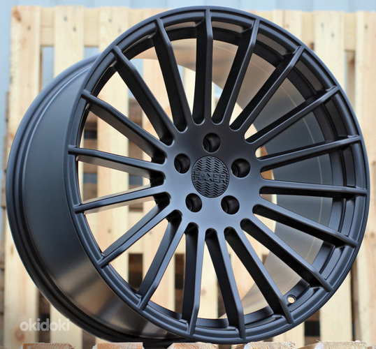 R20x10.5  5X120  ET  37  74.1  A1227  (HX010)  Black Matt (BM)  For HAXER  (P+K7+P2)  (Rear+Front (NEW CAP))