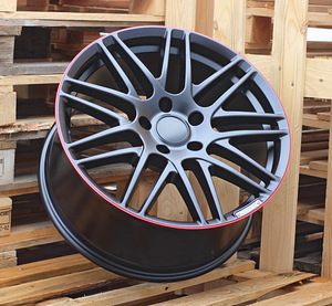 R20x9.5  5X130  ET  33  84.1  8102  Black Half Matt+Red Lip (BLHMRL)  For MER  (K3)  (STYLE BRABUS (AKC 135 Eur)) (1 foto / 1)