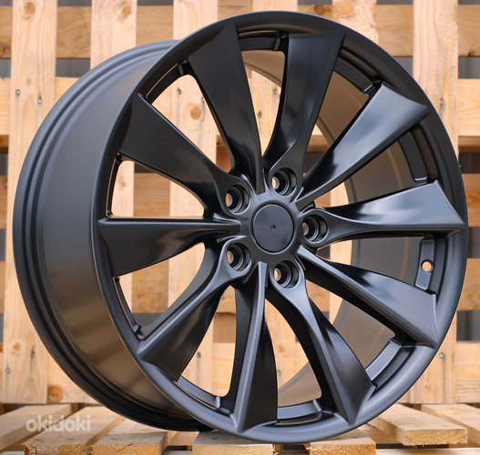 R18x8.5  5X114.3  ET  40  64.1  3S209  Black Half Matt (BLHM)  For TESLA  (P+R)  (HYBRID FORGED (Model 3))