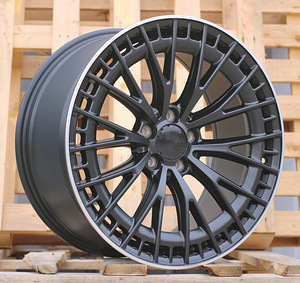 R20x8.5  5X112  ET  34.5  66.6  3S1384  Black Half Matt+Polished Lip (BLHMPL)  For MER  (K4)  (HYBRID FORGED Rear+Front) (1 foto / 1)