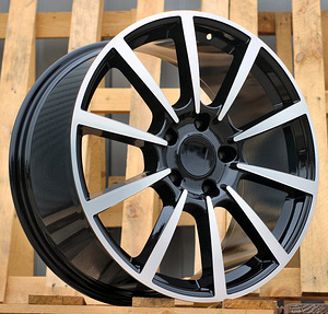 R20x8.5  5X130  ET  50  71.5  1067  Black Polished (MB)  For PORCH  (P)  (Rear+Front) (1 foto / 1)