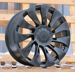 R18x8.5  5X114.3  ET  38  64.1  YS214  (H3117F)  Black Half Matt (BLHM)  For TESLA  (Z3)  (HYBRID FORGED (Model 3)) (1 foto / 1)