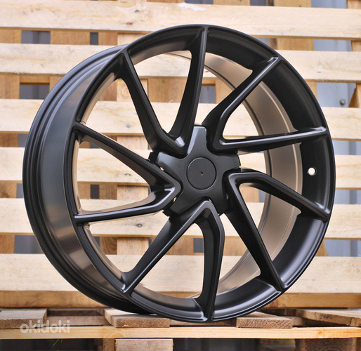 R19x8.5  5X114.3  ET  38  64.1  YS1285  Black Half Matt (BLHM)  For TESLA  (Z4)  (HYBRID FORGED Model 3)