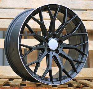 R19x8  5X112  ET  32.5  66.6  YS1180  Black Half Matt+Polished Lip (BLHMPL)  For MER  (P)  (HYBRID FORGED New Model) (1 foto / 1)