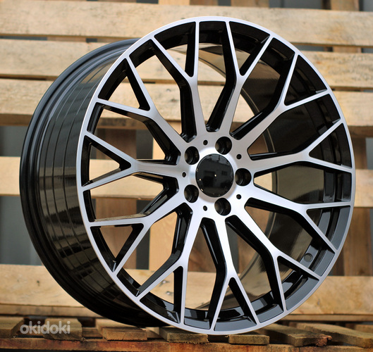 R19x9.5  5X112  ET  45  66.6  YS1180  (FBX151)  Black Polished (MB)  For MER  (K3)  (HYBRID FORGED)