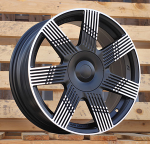 R16x6.5  4X98  ET  35  58.1  YF7074  Black Polished Half Matt (MBHM)  For FIAT  (Z3)  (HYBRID FORGED) (1 foto / 1)