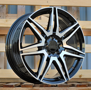 R19x8  5X112  ET  52  66.6  YF7075  Black Polished (MB)  For MER  (K8)  (HYBRID FORGED (1075 kg)) (1 foto / 1)