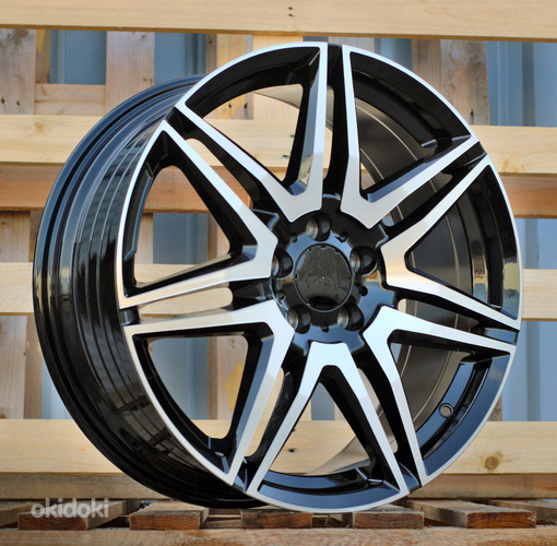 R19x8  5X112  ET  52  66.6  YF7075  Black Polished (MB)  For MER  (K8)  (HYBRID FORGED (1075 kg))