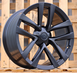R21x10.5  5X120  ET  45  64.1  YF5591  Black Half Matt (BLHM)  For TESLA  (Z6)  (HYBRID FORGED (Model S)(Rear+Front)) (1 foto / 1)