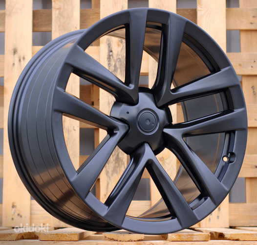 R21x10.5  5X120  ET  45  64.1  YF5591  Black Half Matt (BLHM)  For TESLA  (Z6)  (HYBRID FORGED (Model S)(Rear+Front))