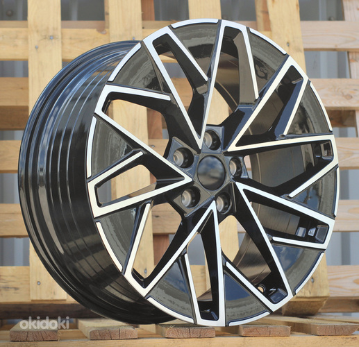 R18x8  5X112  ET  44  57.1  YF0444  Black Polished (MB)  For SKODA  (K7)  (HYBRID FORGED)