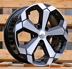 R16x6.5  5X114.3  ET  33  66.1  Y1274  Black Polished (MB)  For DACIA  (K2+P+R)  (NEW Model) (1 foto / 1)