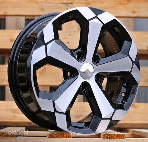 R16x6.5  5X114.3  ET  33  66.1  Y1274  Black Polished (MB)  For DACIA  (K2+P+R)  (NEW Model)