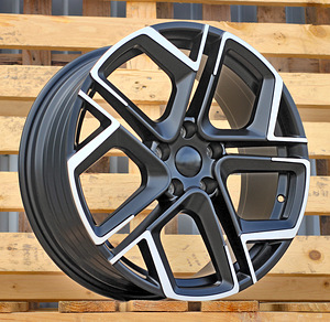 R18x7.5  5X112  ET  40  57.1  Y1243  (YF5667)  Black Polished Half Matt (MBHM)  For VW  (M)  (HYBRID FORGED) (1 foto / 1)