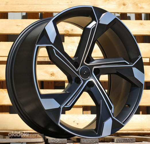 R21x9.5  5X112  ET  36  66.5  Y1201  Black Polished Half Matt (MBHM)  For AUD  (K2)  (Q8 e-tron)