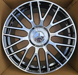 R19 Mercedes AMG 19×8.5 5×112 ET: 38 66.6 Color: Black polish (BP) AMZ 932F MB (3 foto / 6)