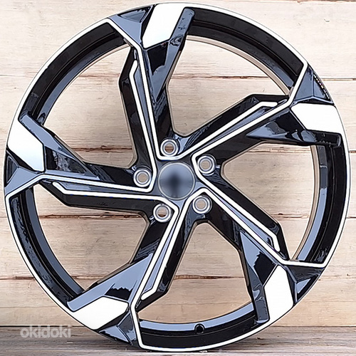 R19 AUDI VW SEAT SKODA AMZ F9763 Black polish 19x8.5 5x112