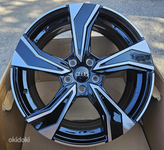 R18 AUDI VW SEAT SKODA MB AMZ 5623 Black polished with powder coating 18×7.5 5×112