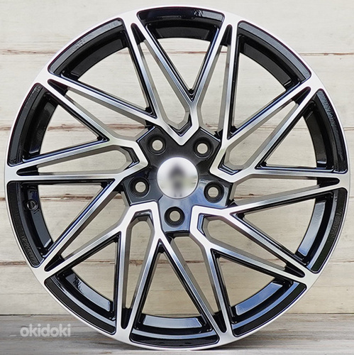 R18 AUDI VW SEAT SKODA MB AMZ 1038X Black polish 18x8 5x112