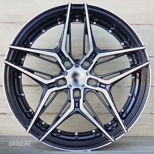 R18 AMZ FC6001 Black polish 18x8 5x108