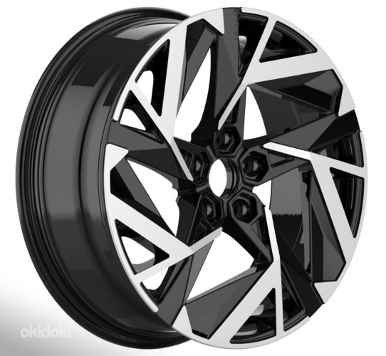 R17x7  5X114.3  ET  35  66.1  Y1379  Black Polished (MB)  For RENAU