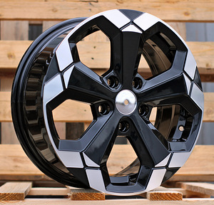 R16x6.5  5X114.3  ET  33  66.1  Y1274  (BKY1274)  Black Partial Polished (BP)  For DACIA (1 foto / 1)