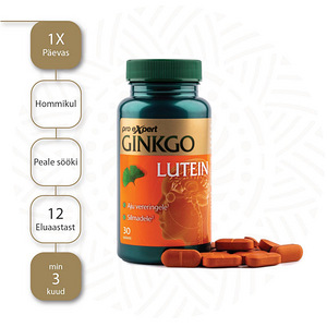 Ginkgo Pro Expert LUTEIN N30 tabletid (4 foto / 4)