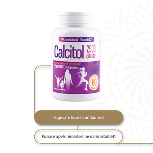 CALCITOL CITRATE 2500 N60 närimistablett (2 foto / 4)