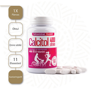 CALCITOL CITRATE 4000 N60 tabletid (4 foto / 4)