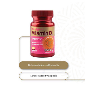 Vitamin D3 Pro Expert 2500IU N60 õlikapslid naistele (2 foto / 4)