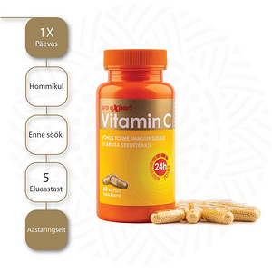 Vitamin C Pro Expert 500mg TR N60 pikatoimelised kapslid (4 foto / 4)