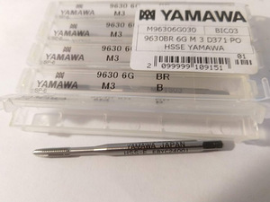 Метчик YAMAWA (Japan) M3 M96306G030 D371 PO HSSE (Новый)