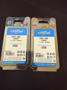 Crucial 64GB 2x32gb DDR5-4800 SO-DIMM SODIMM (1 foto / 1)